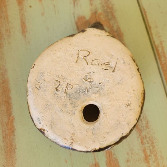 Vintage Handmade Studio Pottery Metallic Bronzed Glazed Hedgehog Mole Figurine - Picture 3 of 16